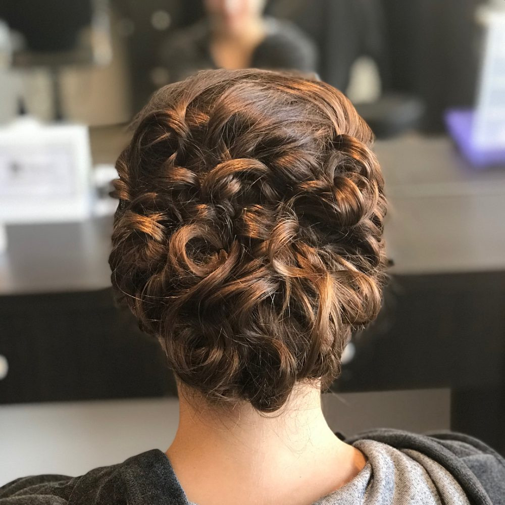 Curl Updo Hairstyles
 29 Curly Updos for Curly Hair See These Cute Ideas for 2019