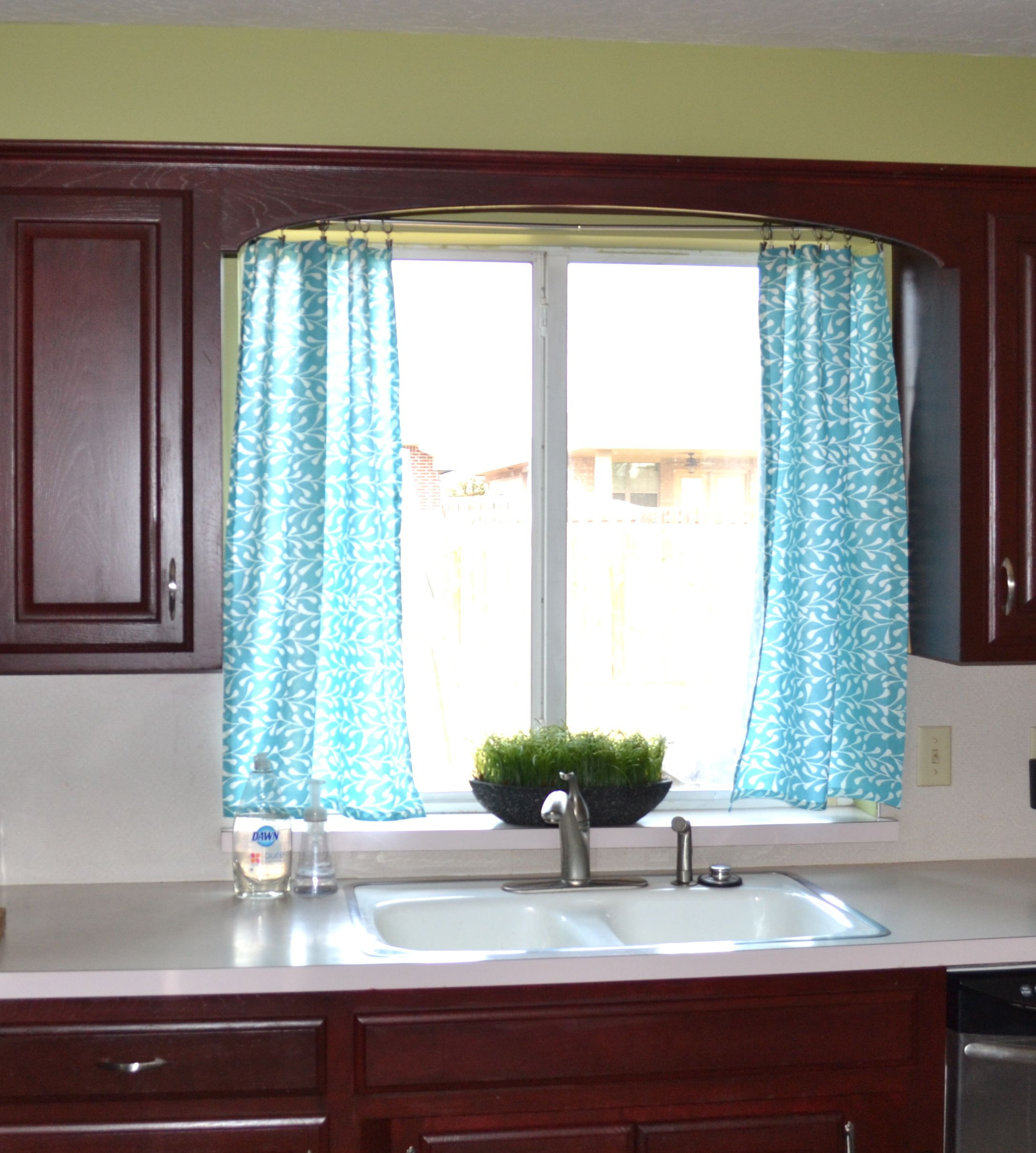 Curtain Ideas For Kitchen
 Aqua not the band Kitchen Curtains