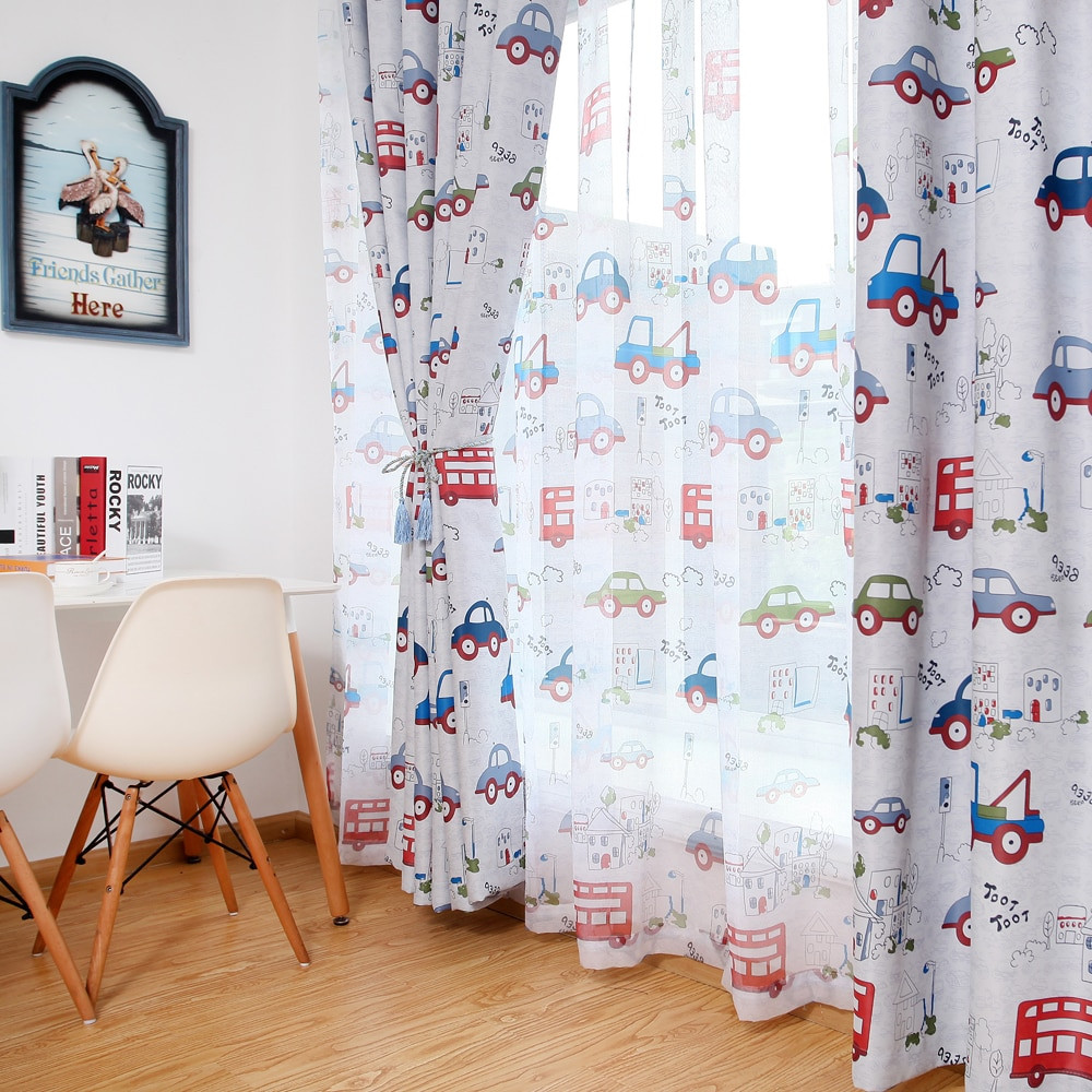 Curtains For Boys Bedroom
 Blackout curtains for the bedroom toy car kids room