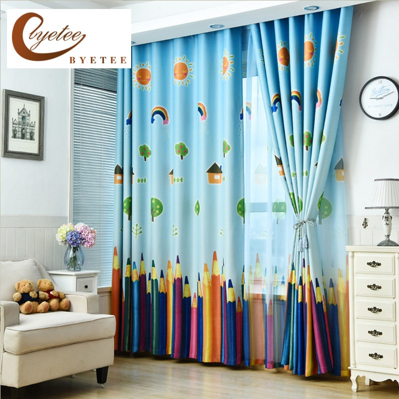 Curtains For Boys Bedroom
 [byetee] New Curtains Blackout Curtain Fabric Pencil