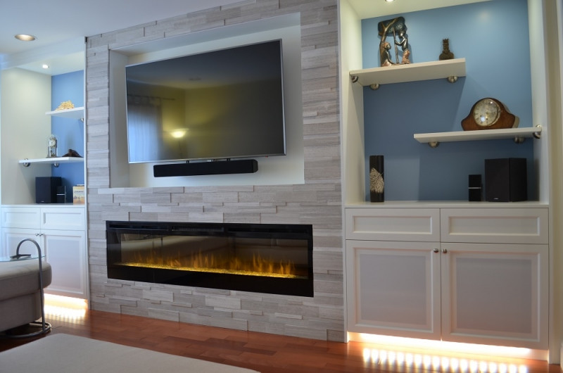 Custom Electric Fireplace
 Custom Fireplace Cabinet Design Toronto