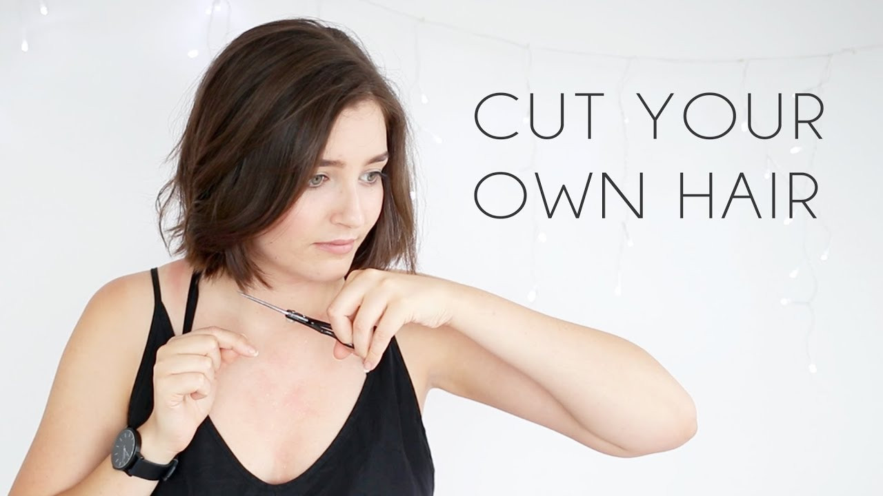 Cut Your Own Hair Short
 How to cut your own hair Blunt bob