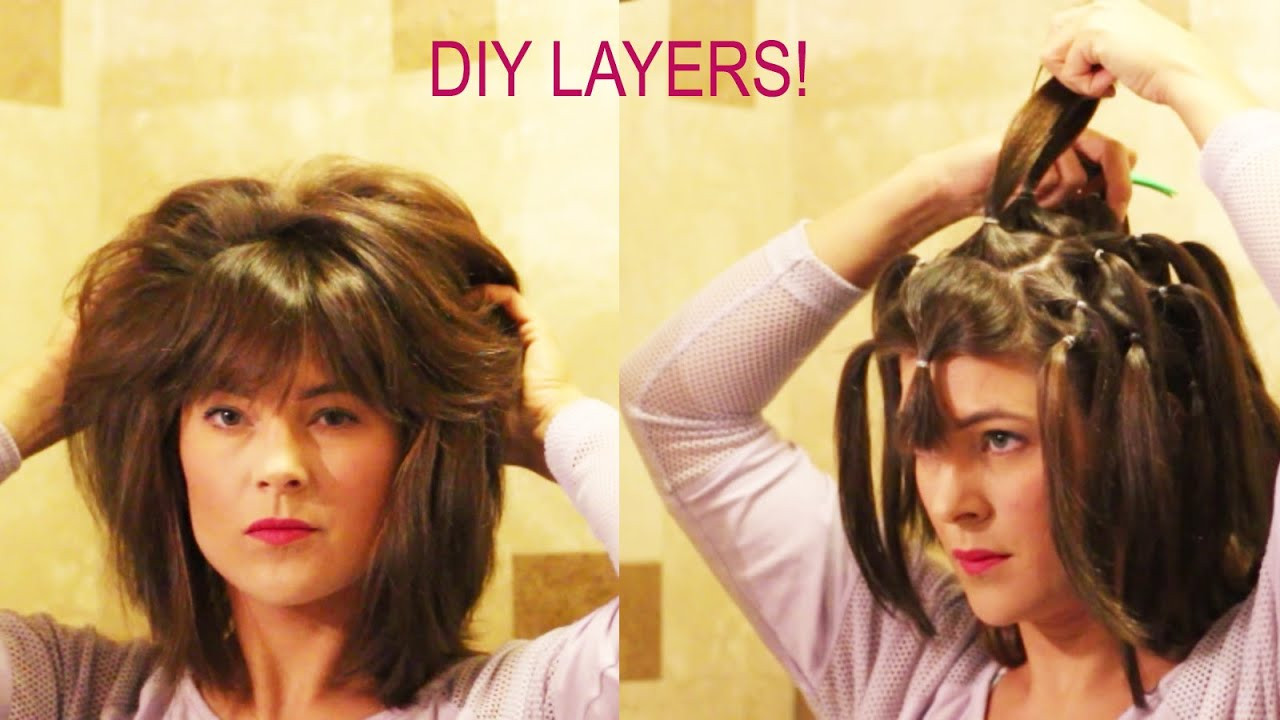 Cut Your Own Hair Short
 How to cut your own layers DIY 90 Degree Haircut Method