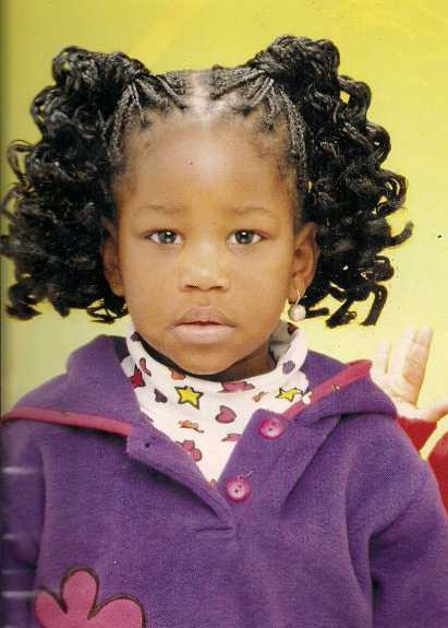 Cute African American Little Girl Hairstyles
 curly ponytails hairstyle African American little girls