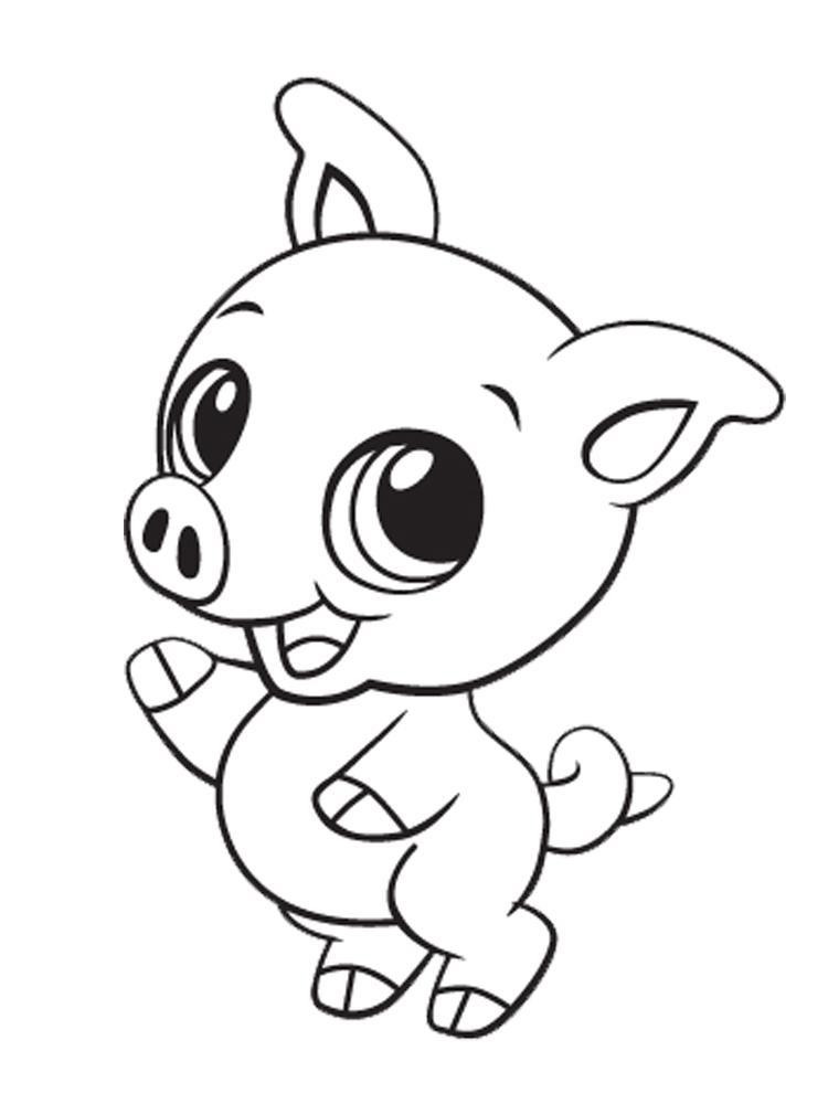 Cute Animal Coloring Pages For Kids
 Cute Baby Animals Coloring Pages For Kids And For