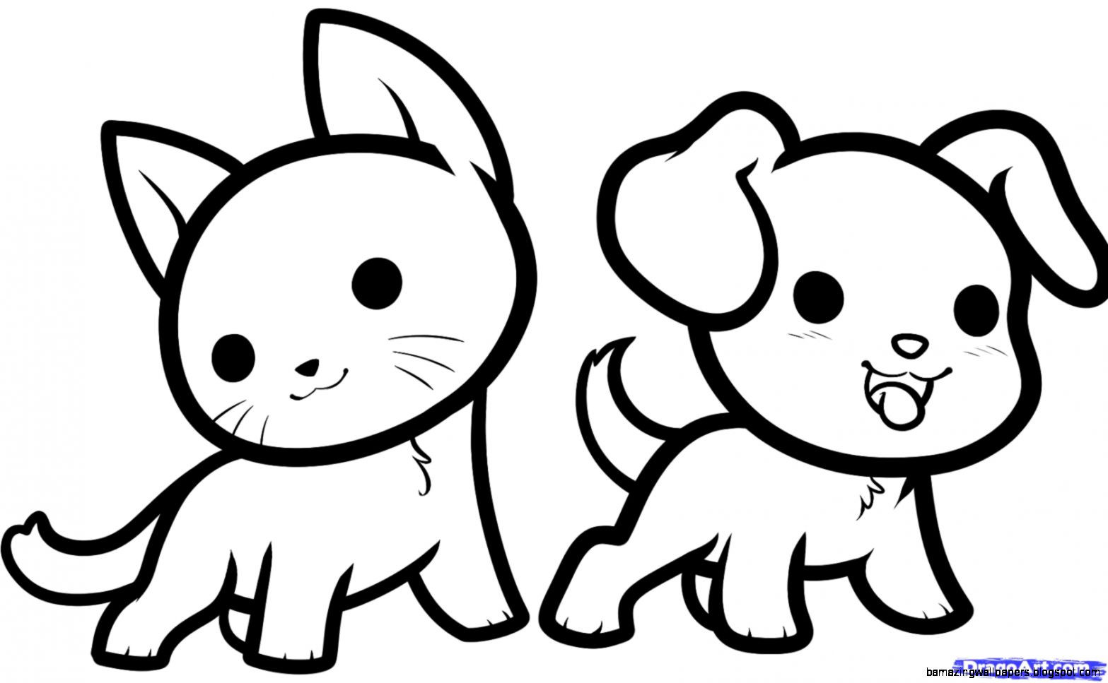 Cute Animal Coloring Pages For Kids
 Cute Animal Drawings For Kids
