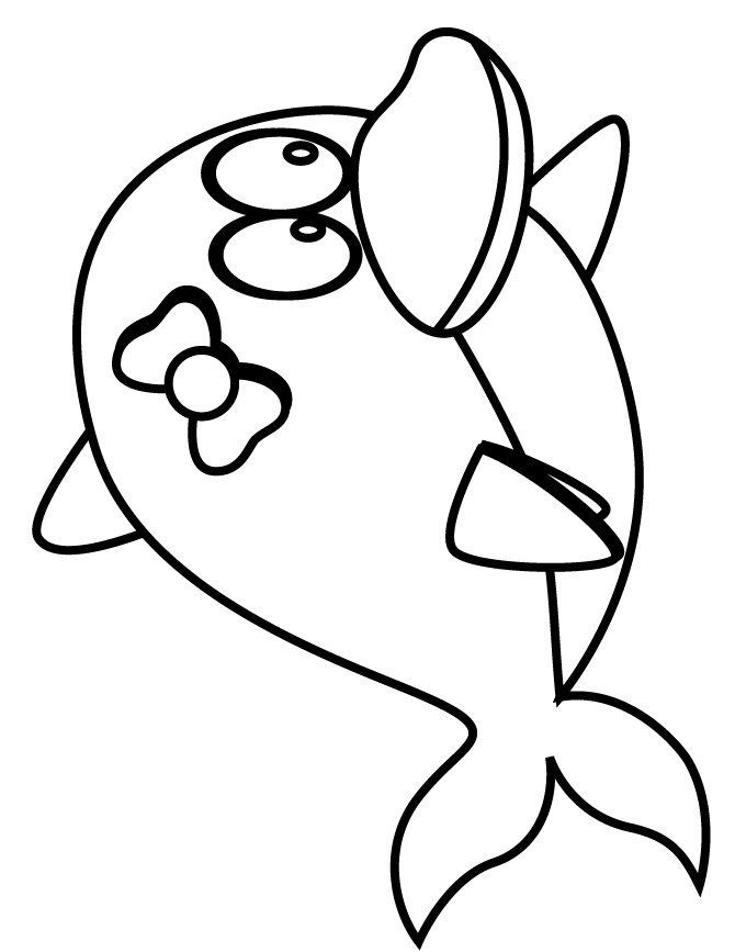 Cute Baby Dolphin Coloring Pages
 Baby Dolphin Coloring Pages