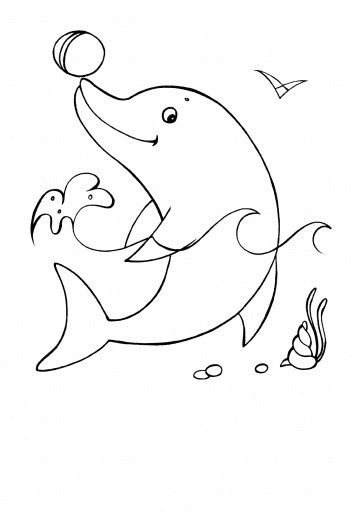 Cute Baby Dolphin Coloring Pages
 Cute Baby Dolphins Pages Coloring Pages