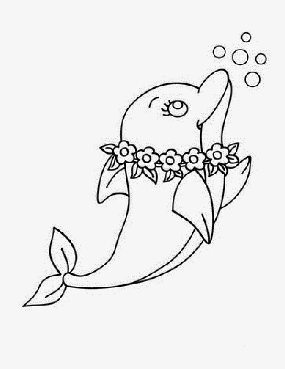 Cute Baby Dolphin Coloring Pages
 colours drawing wallpaper Cute Dolphin Jump Colour