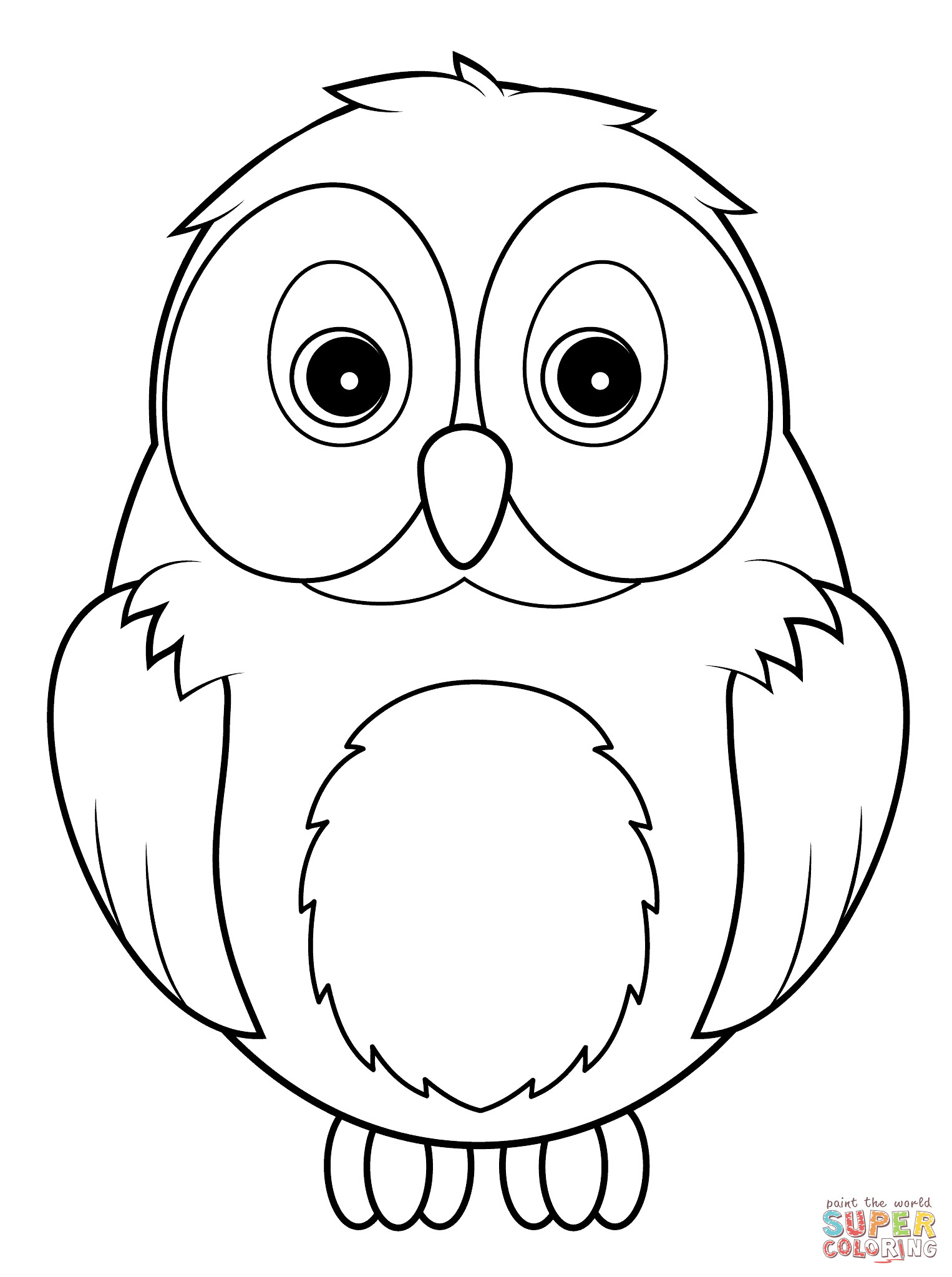 Cute Baby Owl Coloring Pages
 how to draw a cute snowy owl for kids Google Search