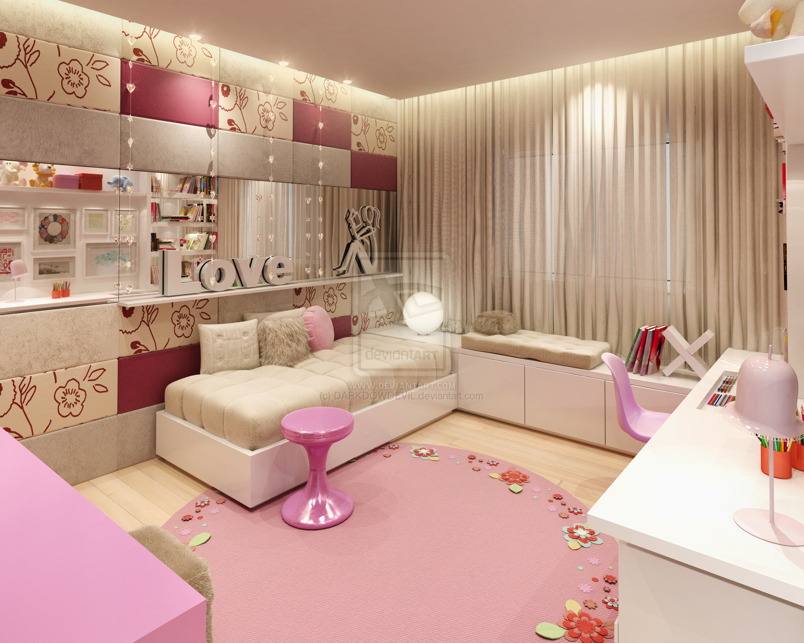 Cute Bedroom Decor
 Girly Bedroom Design Ideas Wonderful