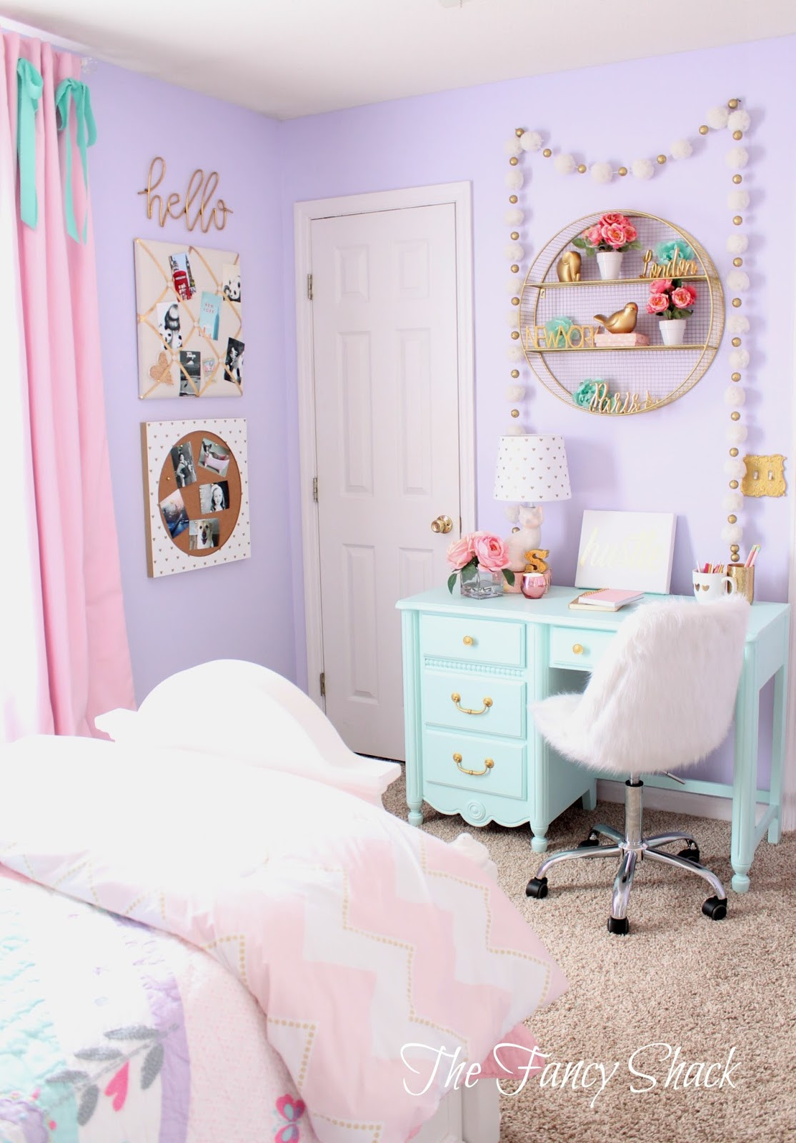 Cute Bedroom Decor
 The Fancy Shack Pastel Girls Room Makeover