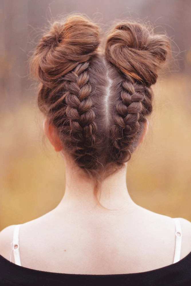 Cute Braided Bun Hairstyles
 50 AMAZING BRAID HAIRSTYLES FOR PARTY AND HOLIDAYS My
