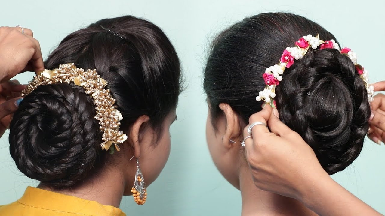 Cute Bun Hairstyles
 2 Easy Bun Hairstyles with Trick for Wedding party