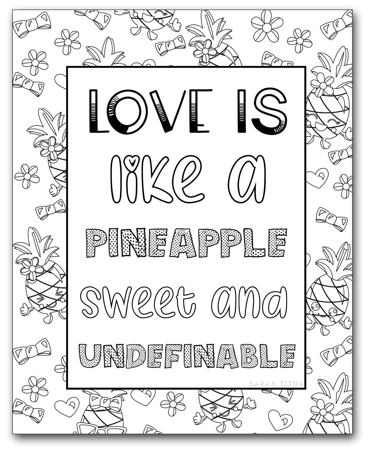 Cute Coloring Sheets For Girls
 Printable Coloring Pages for Girls Sarah Titus