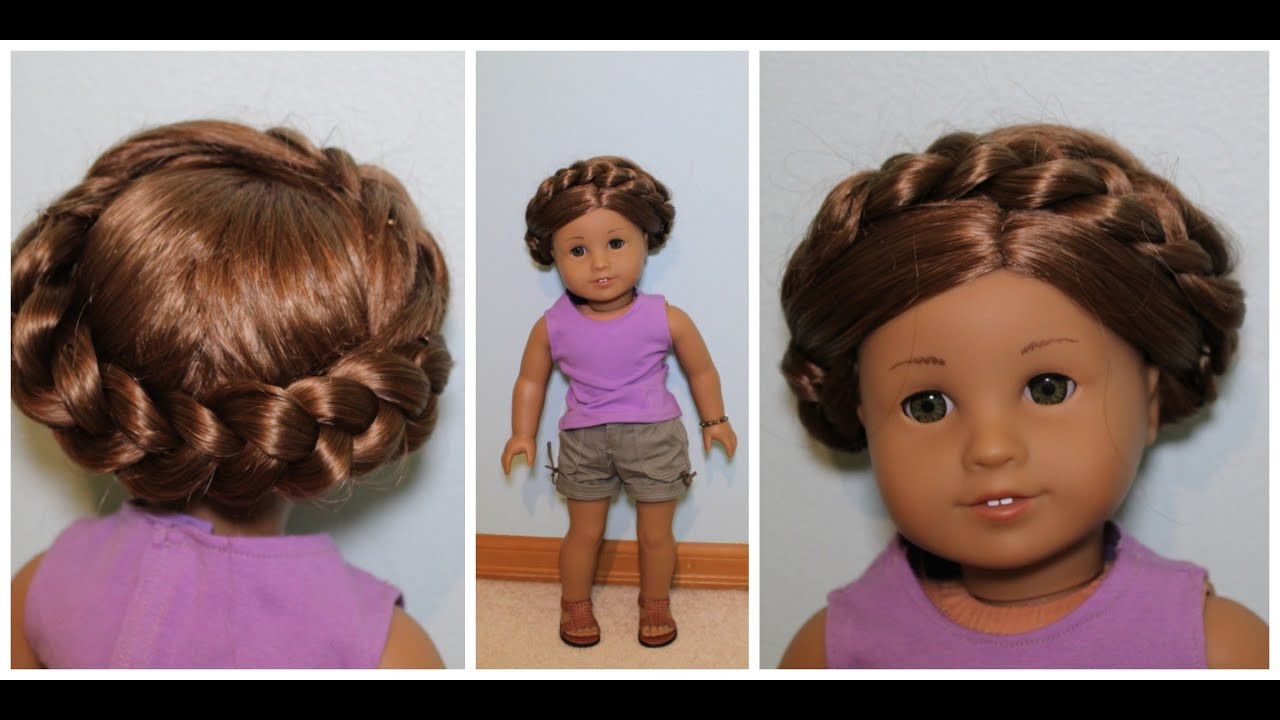 Cute Doll Hairstyles
 Easy Summer Hairstyle for AG Dolls