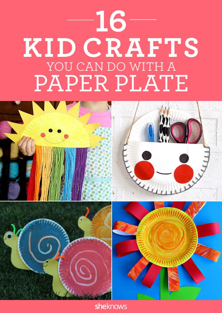 Cute Easy Crafts For Kids
 16 silly crafts kids can make with a paper plate