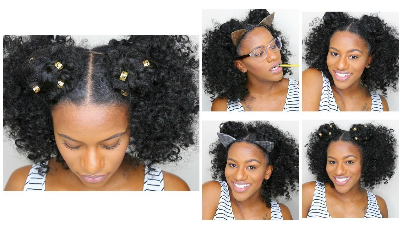 Cute Easy Natural Hairstyles
 3 EASY NATURAL HAIRSTYLES FOR BACK TO SCHOOL