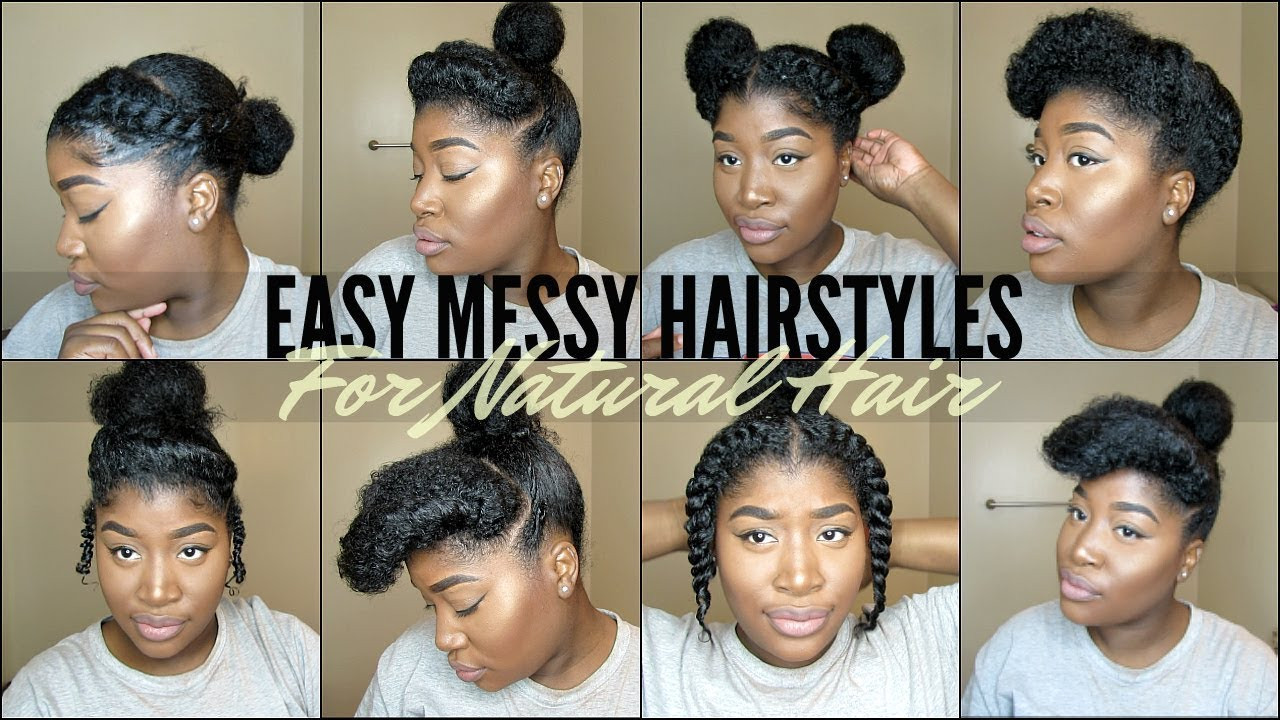Cute Easy Natural Hairstyles
 8 QUICK & EASY NATURAL HAIRSTYLES FOR 4 TYPE NATURAL HAIR