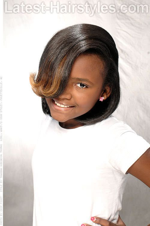Cute Flat Iron Hairstyles
 21 best images about Black children hair on Pinterest