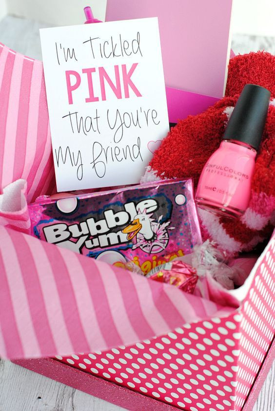 Cute Gift Basket Ideas For Friends
 Cute Gift Idea for a Friend or Birthday Tickled Pink Gift