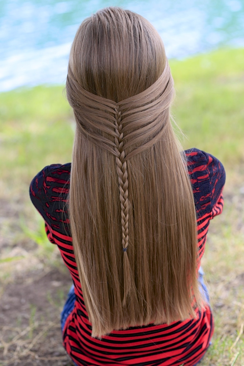 Cute Girl Hairstyles
 Mermaid Half Braid Hairstyles for Long Hair