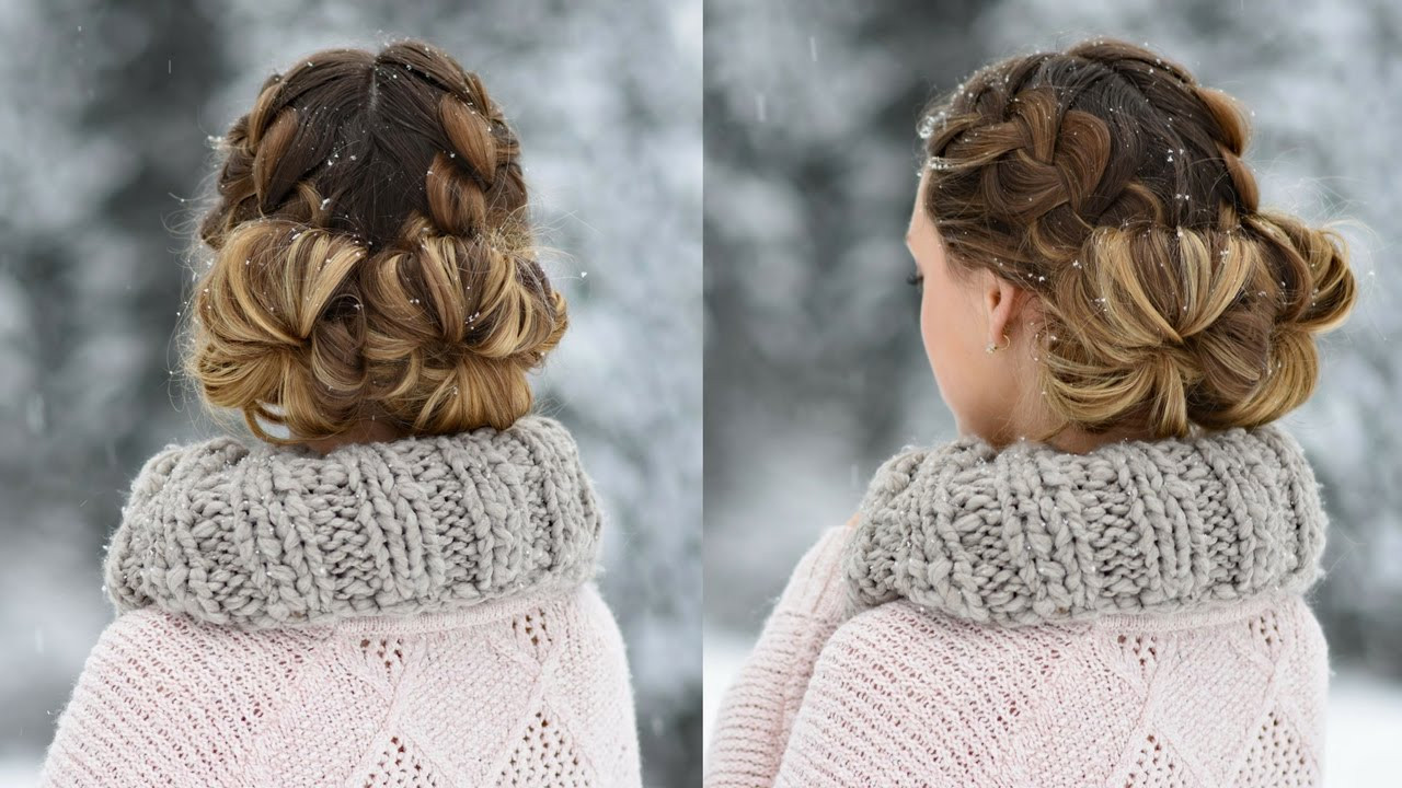 Cute Girls Hairstyles Buns
 Double French Buns