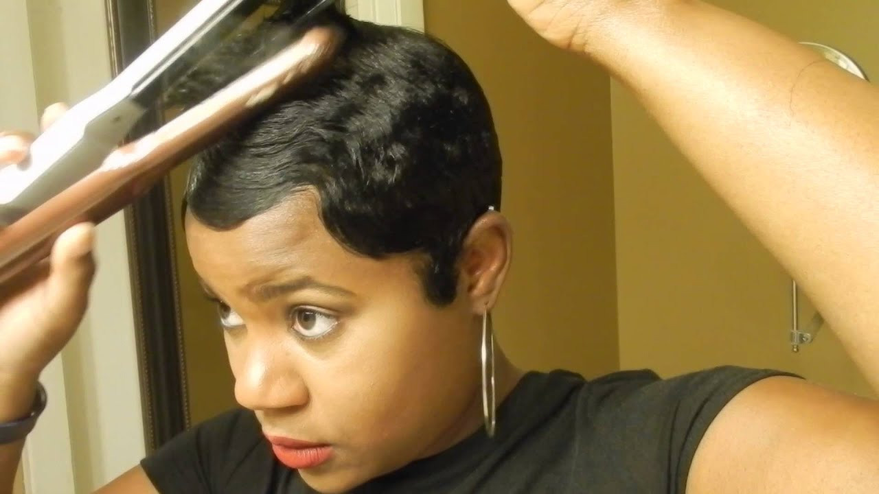 Cute Hairstyles For Relaxed Hair
 Short Relaxed Hair Tutorial How I style my Short Cut