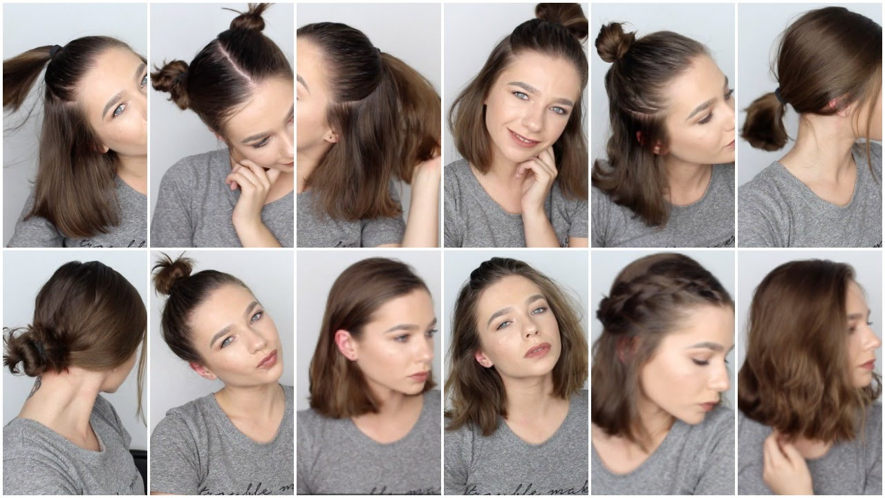 Cute Hairstyles For Short Hair For School
 12 EASY HAIRSTYLES FOR SHORT HAIR ♡