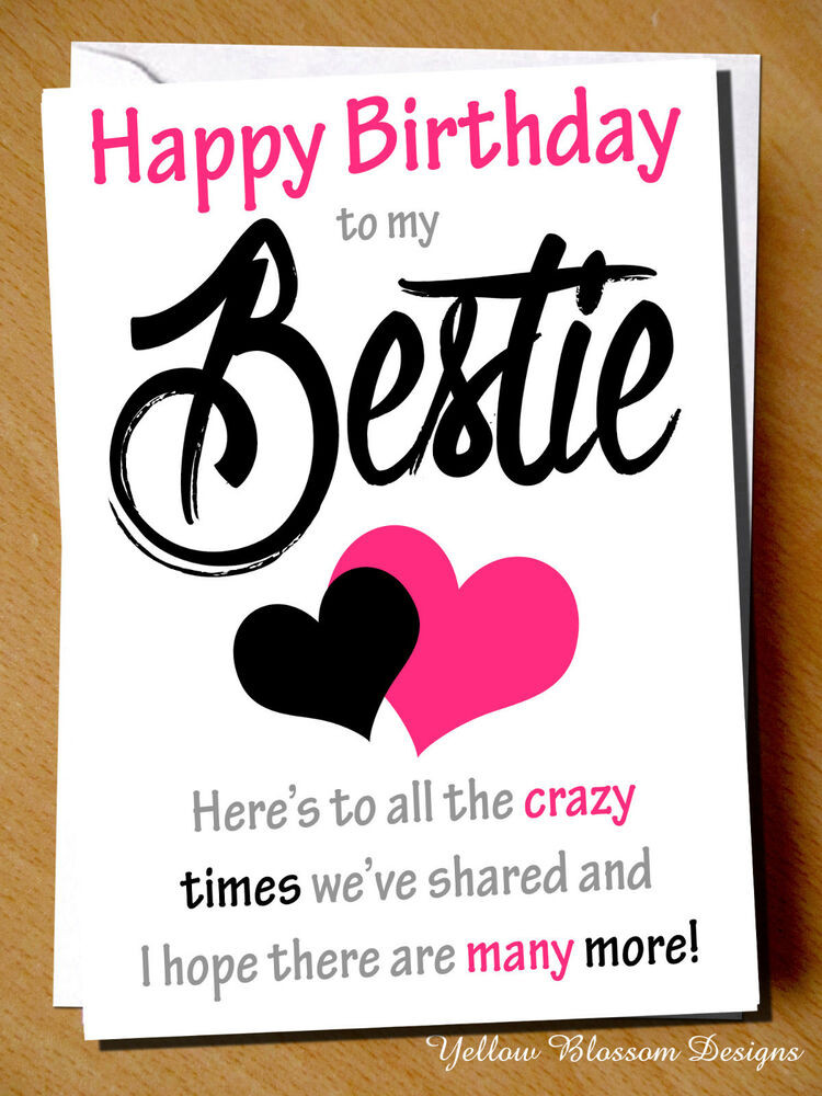 Cute Happy Birthday Quotes For Best Friends
 Funny Cheeky Happy Birthday Card Best Friend Bestie