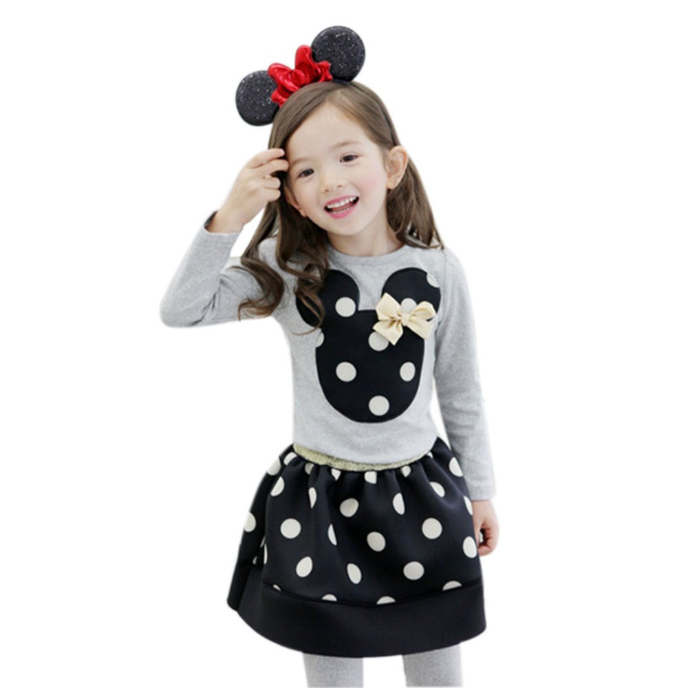 Cute Kids Fashion
 Cute Minnie Mouse Clothes For Baby Toddler Girls Clothing