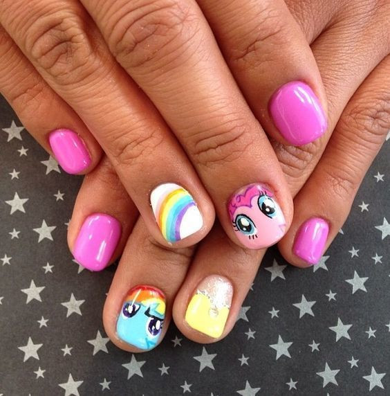 Cute Nail Styles
 20 Cute & Easy Nail Designs for Little Girls NailDesignCode