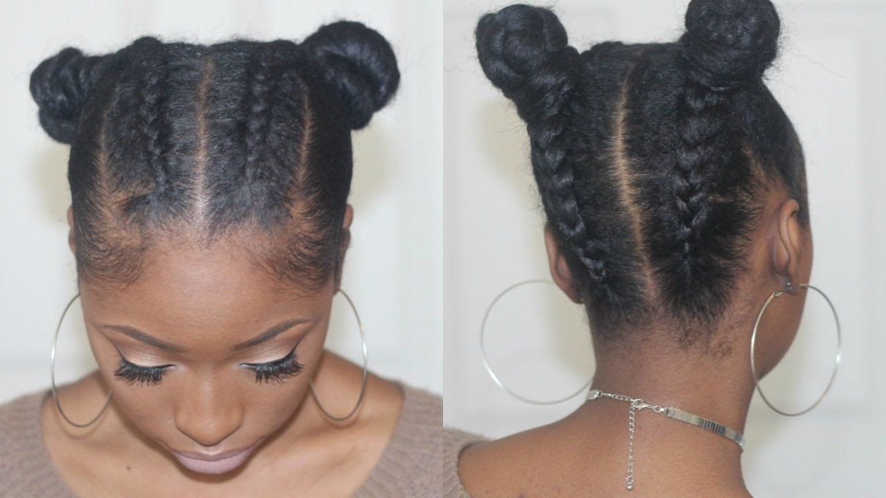 Cute Protective Hairstyles
 How To Space Buns & Top Knot Buns