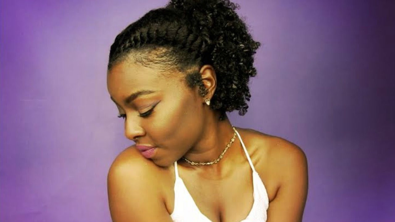 Cute Quick Natural Hairstyles
 Simple CUTE hairstyle for short thick Natural Hair