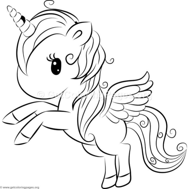 Cute Unicorn Coloring Pages For Kids
 Cute Unicorn 6 Coloring Pages – GetColoringPages