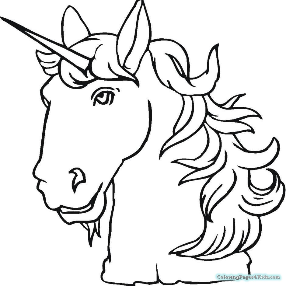 Cute Unicorn Coloring Pages For Kids
 Cute Animea Unicorn Coloring Pages