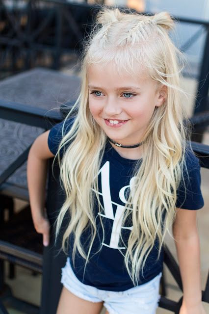 Cute White Girl Hairstyles
 little girl outfit idea casual white sneakers abercrombie