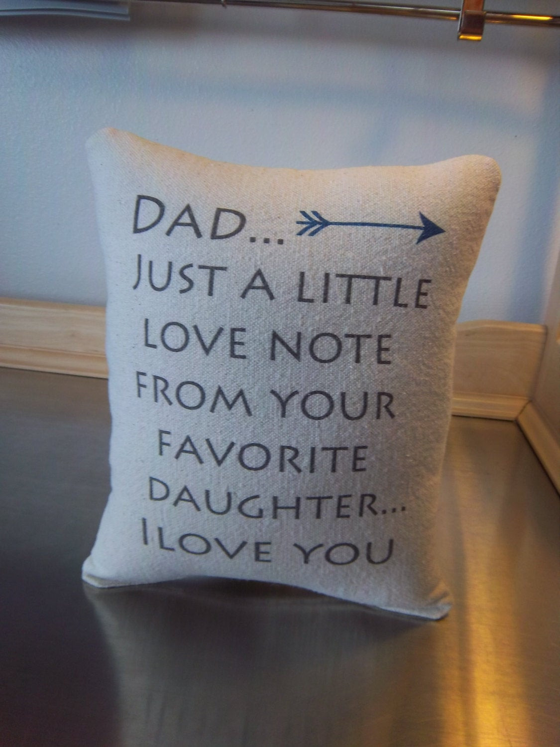 Dad Birthday Gift
 Dad t from daughter pillow Father t from daughter