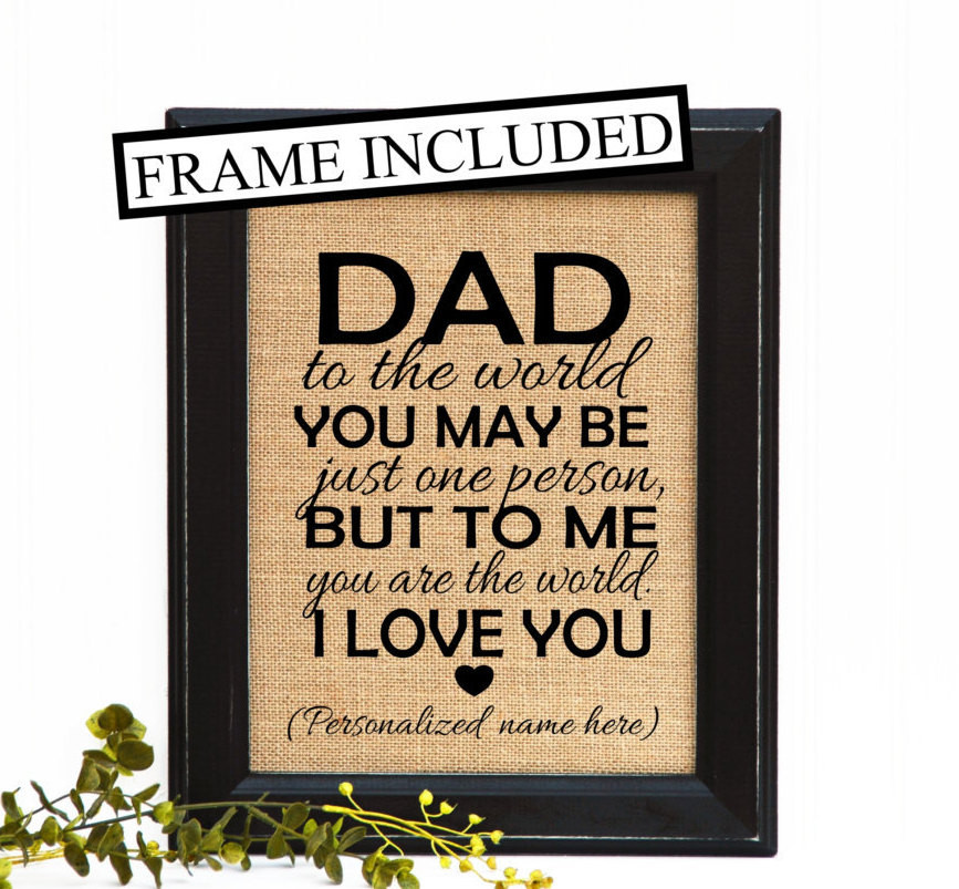 Dad Birthday Gift
 Father from daughter Father from son Dad by
