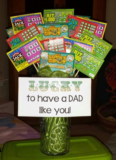 Dads Birthday Gifts
 Father s Day lottery ticket bouquet She s Crafty