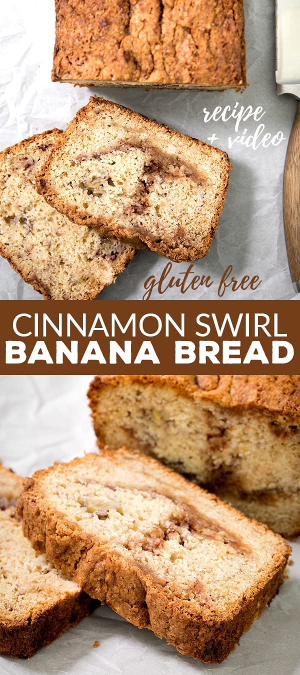Dairy Free Banana Bread Recipe
 Cinnamon Swirl Gluten Free Banana Bread
