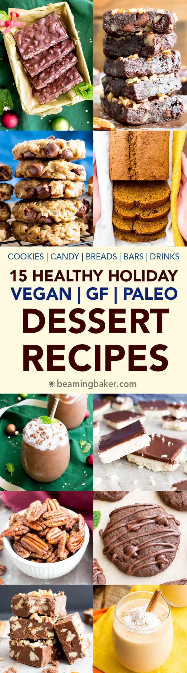 Dairy Free Desserts To Buy
 15 Gluten Free Vegan Healthy Holiday Dessert Recipes V