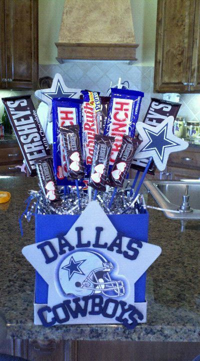 Dallas Cowboys Gift Ideas
 Dallas Cowboys Candy Bouquet by CraftyPantaloons on Etsy