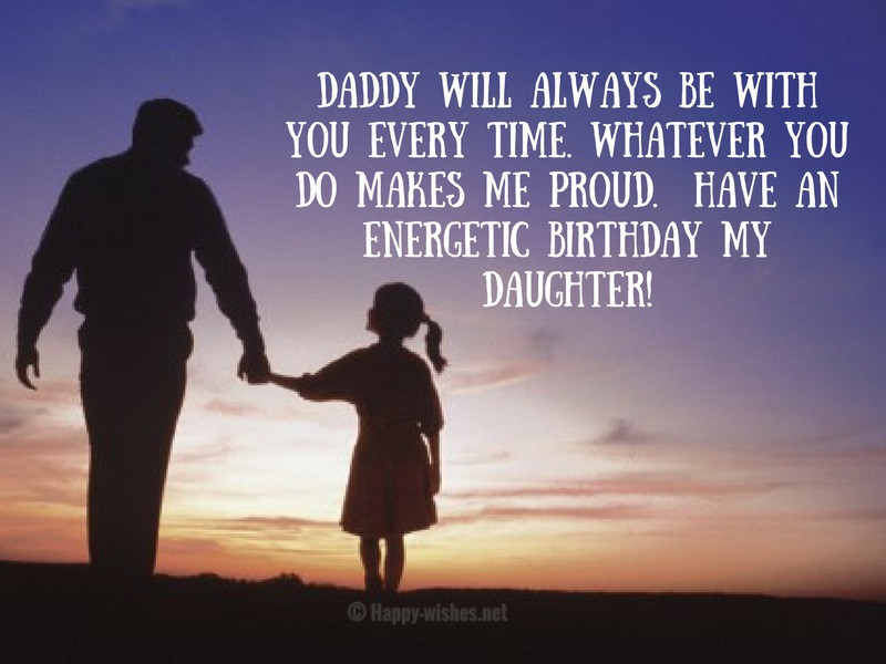Daughter Birthday Wishes From Dad
 Birthday Wishes for Daughter from Dad