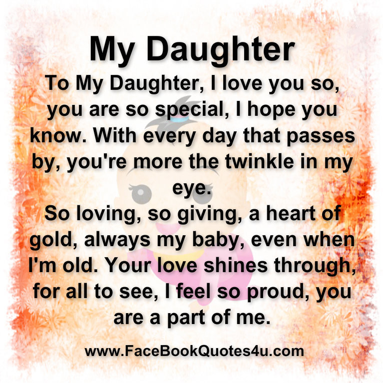 Daughters Birthday Quotes From Mom
 Daughter Quotes For QuotesGram