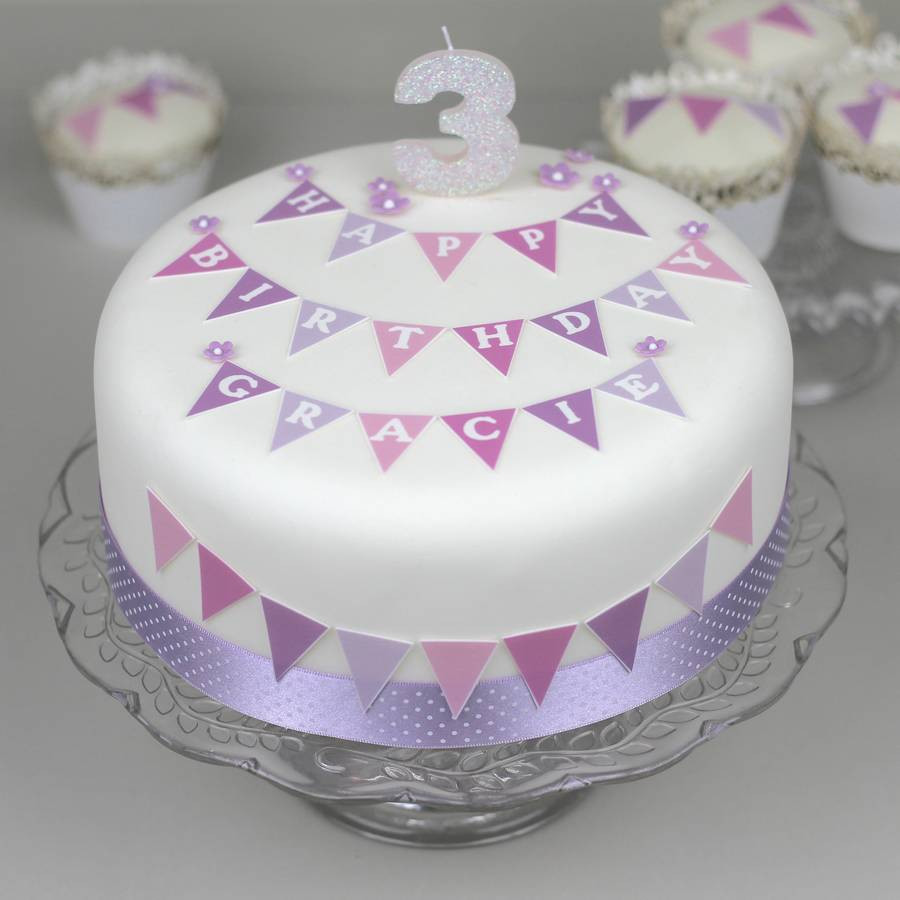 Decorating Birthday Cakes
 birthday cake topper decorating kit with bunting by