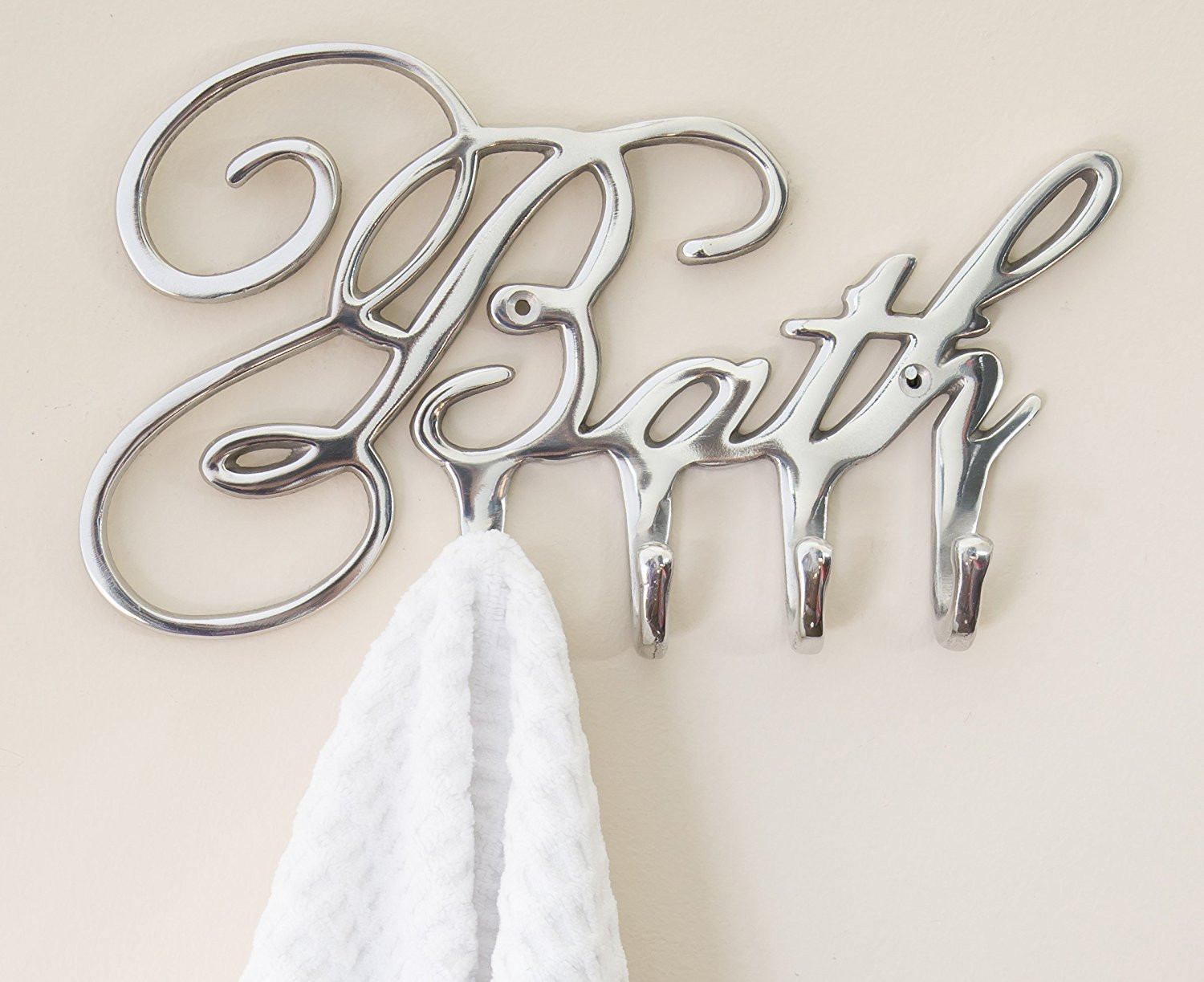 Decorative Bathroom Hooks
 Decorative Bath Towel Hooks Bathroom Hanger Aluminum Wall