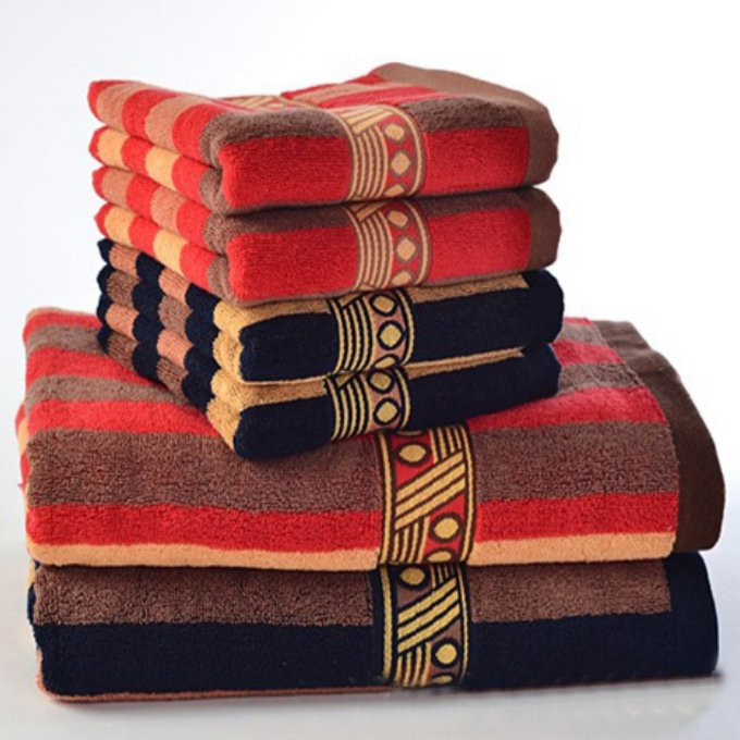 Decorative Bathroom Towel Sets
 Aliexpress Buy JZGH 3pcs Bohemia Cotton Bath Towels