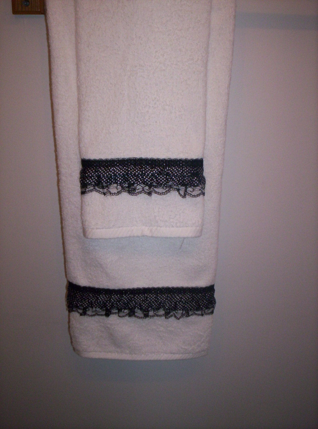 Decorative Bathroom Towel Sets
 Decorative Bath Towel Set Black White by AffordableGiftsByLJ