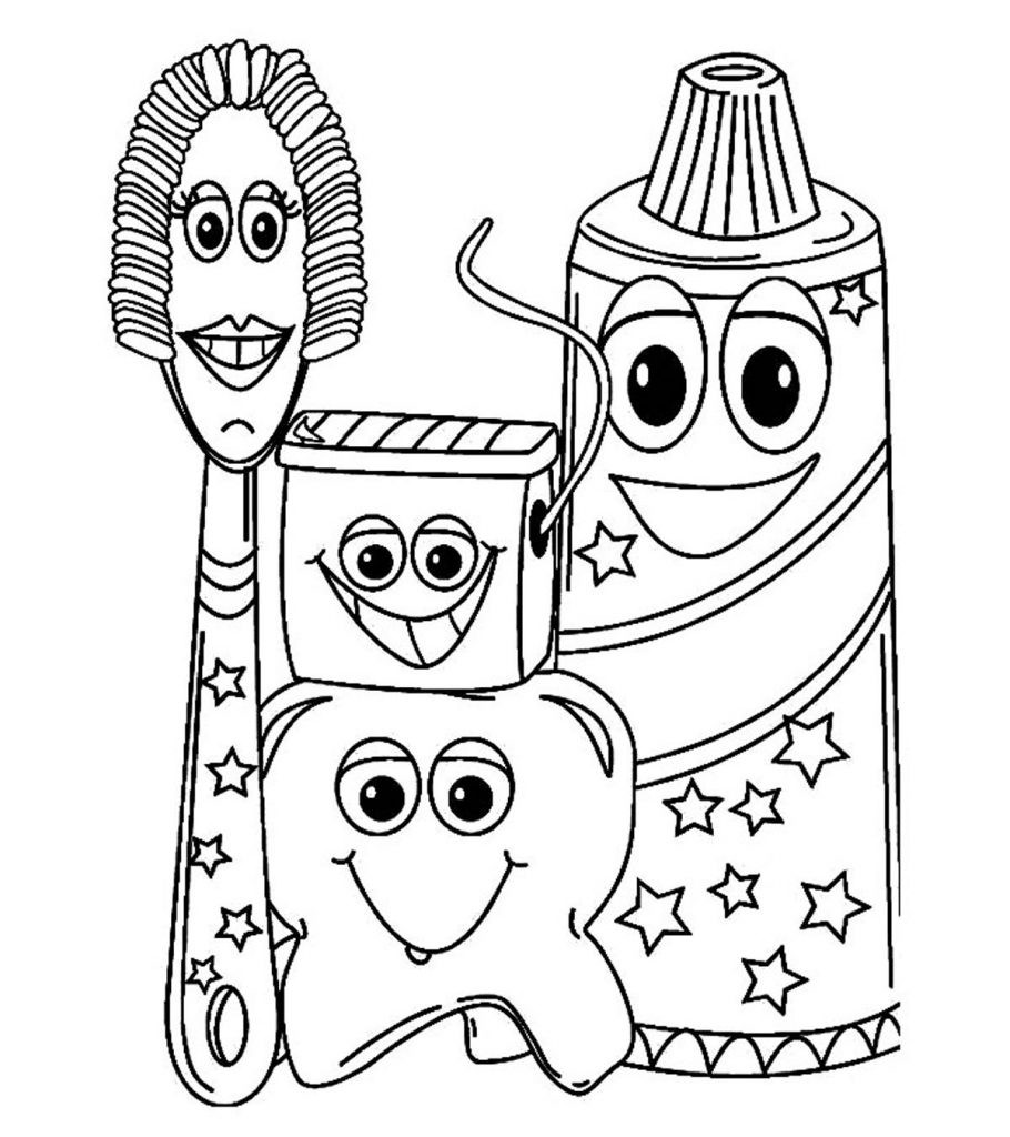 Dental Coloring Pages Printable
 Top 10 Free Printabe Dental Coloring Pages line